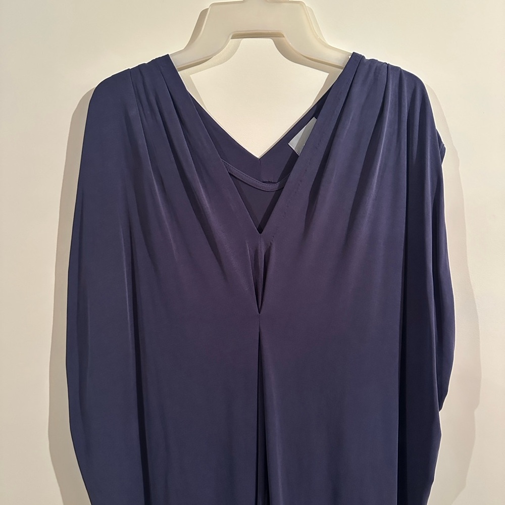 Maeve Purple V-Neck Tunic Dress